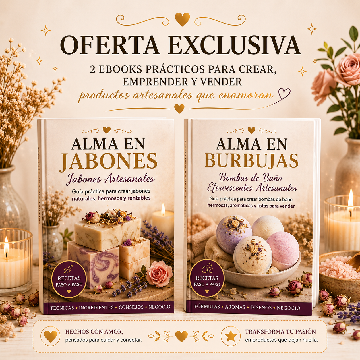 Pack Exclusivo de Jabones y Bombas de Baño Artesanales